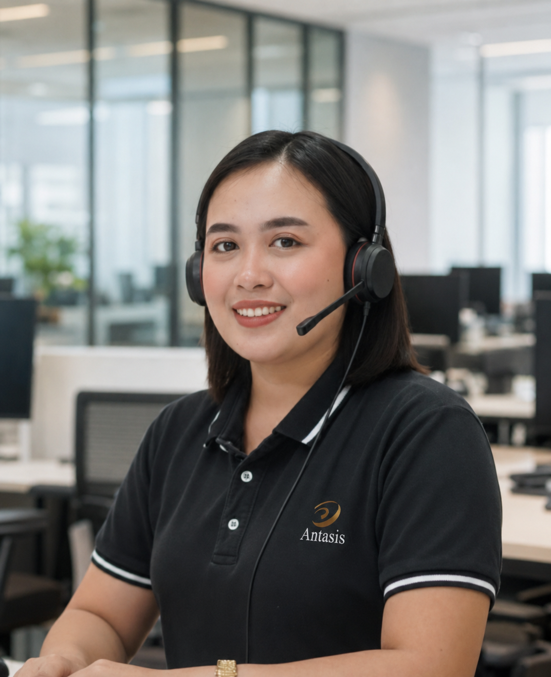 Antasis customer-service specialist at work